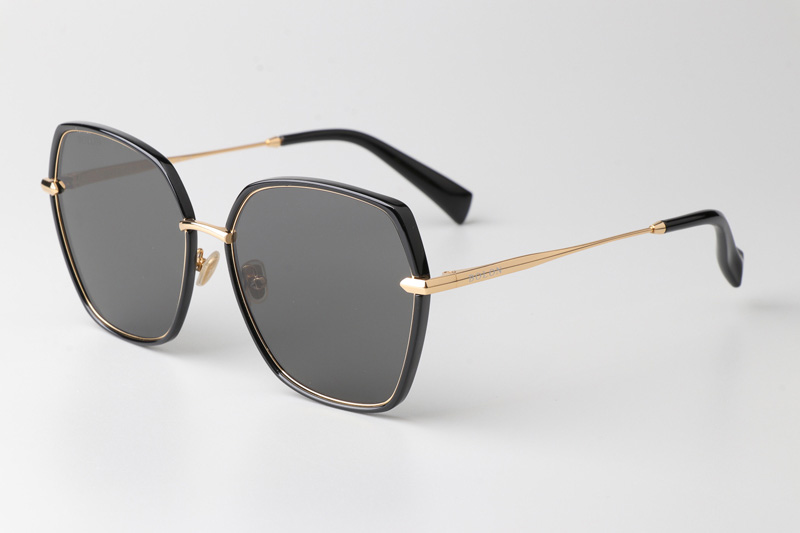 BL6061 Sunglasses Black Gold Gray