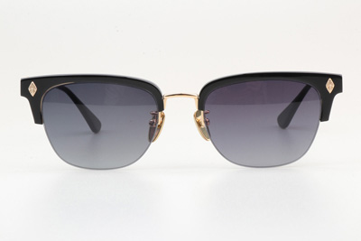 Evagilist Sunglasses Black Gold Gradient Blue