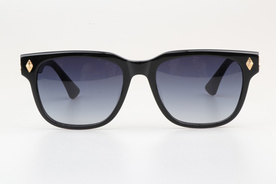 Givenhed II Sunglasses Black Gold Gradient Blue